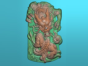 【龍牌】浮雕系列 翡翠雕刻機精雕圖紙下載_享刻