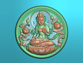 【度母】浮雕系列 玉雕雕刻機精度圖紙下載_享刻