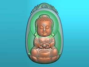 【翡翠寶寶佛】浮雕系列 玉器雕刻機雕刻圖庫