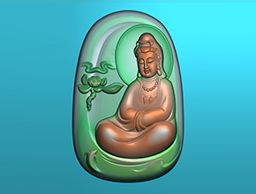 【玉雕觀音牌子圖片大全】浮雕系列 翡翠雕刻機