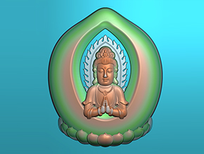 【玉雕觀音掛件圖案】浮雕系列 電腦玉雕機圖庫