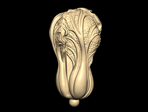小白菜3D立體玉雕圖紙下載-享刻數控玉雕機廠家