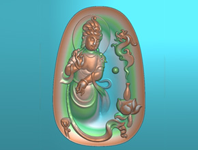 雕刻翡翠觀音常見圖案大全_雕刻玉石機圖紙