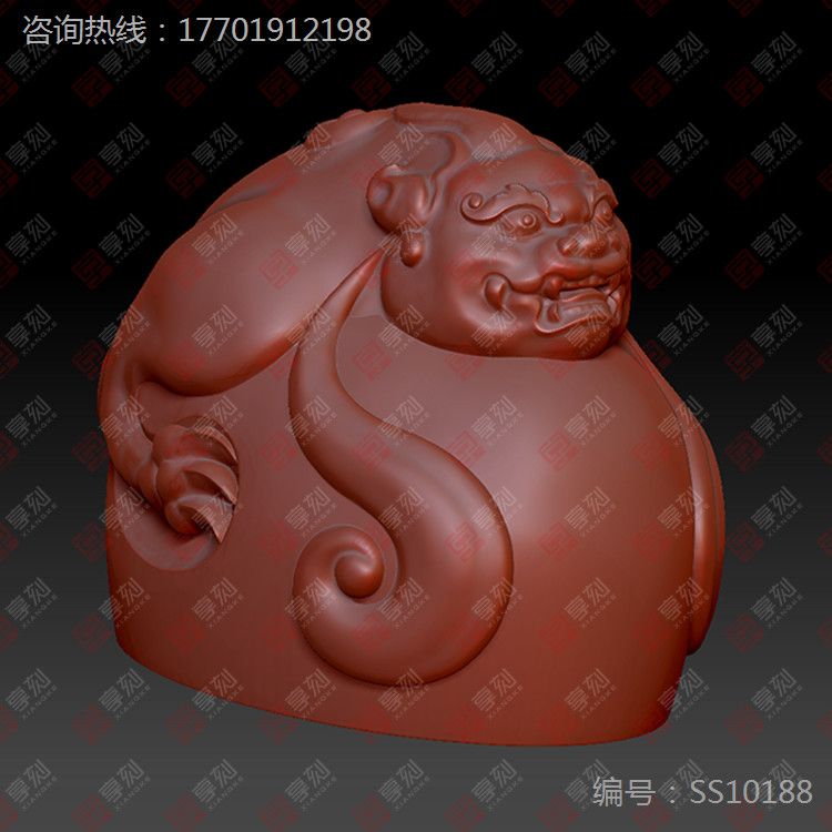 3d立體貔貅擺件圖案