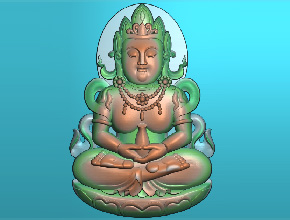 學習玉雕加工圖紙下載_正裝翡翠觀音常規款