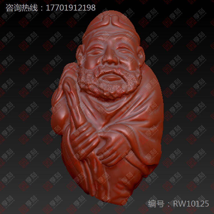 機雕橄欖核精雕圖