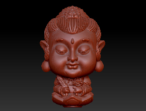 菩薩小擺件電腦圖案,3d玉雕雕刻機廠家