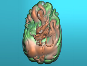 適合好翡翠雕刻的龍牌圖案_工藝品雕刻機網下載