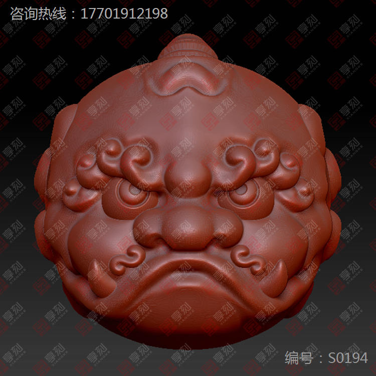 獅頭珠子圖案下載