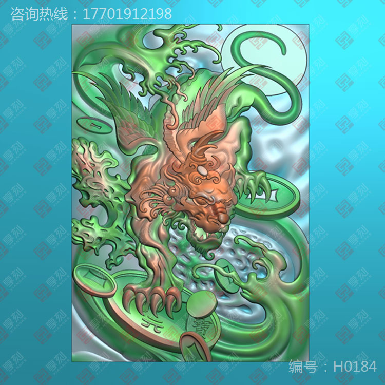 貔貅雕刻圖案大全