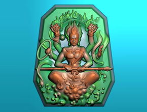 爆款哪吒精雕圖-數控玉雕機精雕圖中心