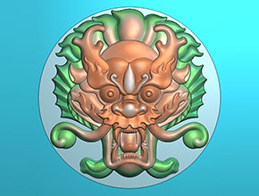 龍牌玉雕機電腦精雕圖下載_玉雕圖紙