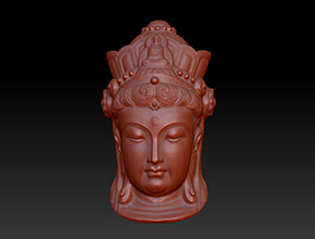 享刻電腦玉雕機圖庫中心_觀音立體吊墜精雕圖系