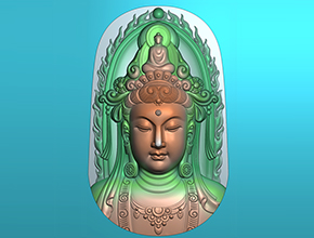 數控玉石雕刻機電腦精雕圖下載中心-觀音系列圖
