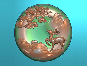 玉石加工機床_冰種翡翠鹿系列圖紙大全