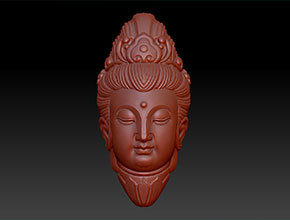 享刻玉雕機電腦_立體觀音頭吊墜翡翠圖紙大全