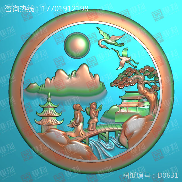 岫玉電腦雕刻精雕圖