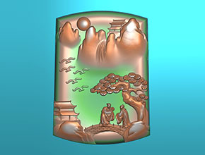 翡翠機雕好看的山水精雕圖下載_廣州享刻玉雕機