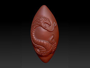 橄欖核十二生肖蛇雕刻圖案_自動核雕機廠家