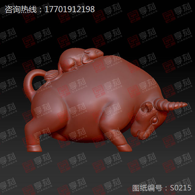 牛擺件電腦雕刻圖案大全
