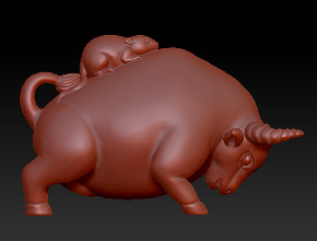 立體工藝品擺件精雕圖案大全_小擺件自動雕刻機