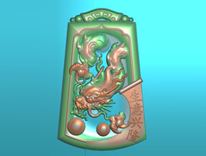 玉雕龍掛件精雕圖下載_和田玉全自動玉石雕刻機