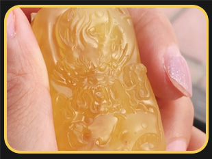 文玩蜜蠟龍牌吊墜電腦雕刻案例_全自動(dòng)玉石雕刻