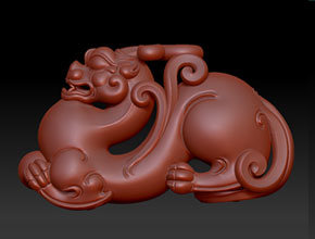 工藝品雕刻機廠家供應_仿古獸石雕精雕圖紙下載