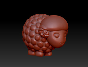 小綿羊石藝擺件精雕圖_小型石藝電腦雕刻機廠家