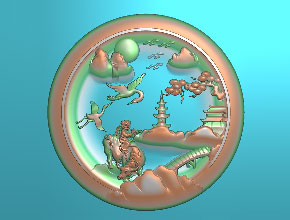 享刻玉雕機廠家好看的山水精雕圖下載_圖片