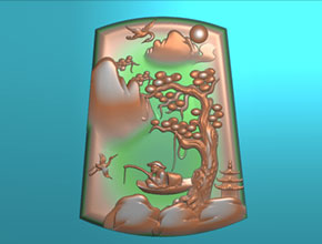 享刻熱門山水精雕圖案下載_電腦玉雕工具設備廠