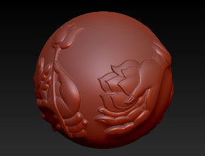 圓雕珠子雕刻電腦精雕圖_瑪瑙珠子雕刻機