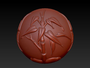 四君子圓珠精雕圖案_享刻珠子雕刻機