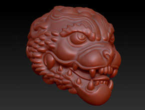 享刻YD4040綠松石雕刻機_立體獸頭吊墜手串精雕圖