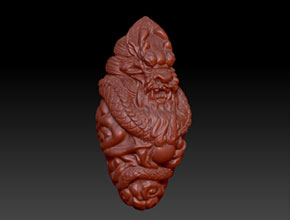 橄欖核雕刻用什么機器_橄欖核龍款精雕圖下載