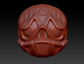 文玩核雕阿呆珠子精雕圖紙下載_星月菩提雕刻機