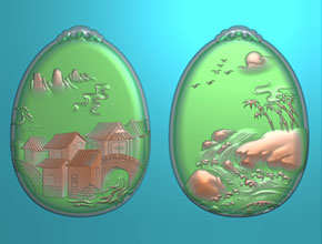 和田玉機器雕刻用的對牌精雕圖_享刻玉石雕刻機