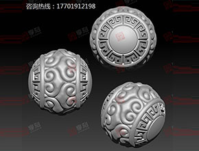 新版回紋珠電腦雕刻圖案大全_享刻玉鼎玉石雕刻