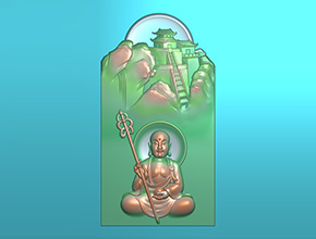 地藏王菩薩玉石雕刻圖案_玉鼎享刻玉石雕刻機廠