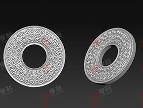 仿古玉佩平安扣玉石雕刻圖案_玉環雕刻機廠家