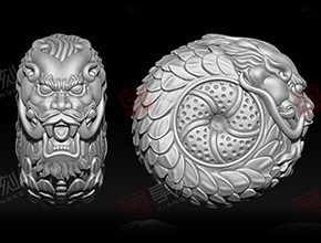 新款龍款平安扣玉雕圖案_翡翠雕刻機享刻品牌廠