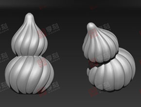 玉石水晶葫蘆吊墜雕刻圖案_享刻立體玉石雕刻機