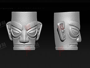 三星堆模型雕刻圖紙_立體玉石雕刻機廠家