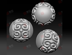 綠松南紅珠子經典圖紙_珠子自動雕刻機廠家