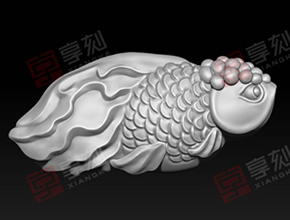 金魚玉石精雕圖大全下載_享刻數控玉雕機廠家