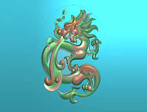 玉石仿古龍精雕圖_享刻玉鼎雕刻機廠家