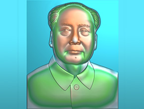 毛主席浮雕工藝品精雕圖_工藝品電腦雕刻機