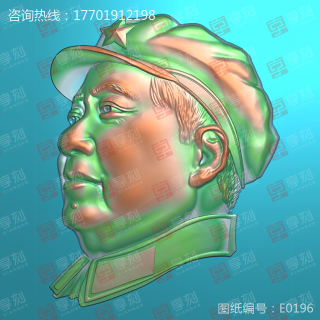 人物頭像工藝品雕刻圖紙