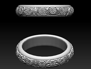 金銀玉石手鐲雕花電腦精雕圖_手鐲雕花精雕機廠