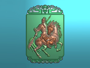 岫玉關公玉石精雕圖_享刻玉石精雕雕刻機廠家